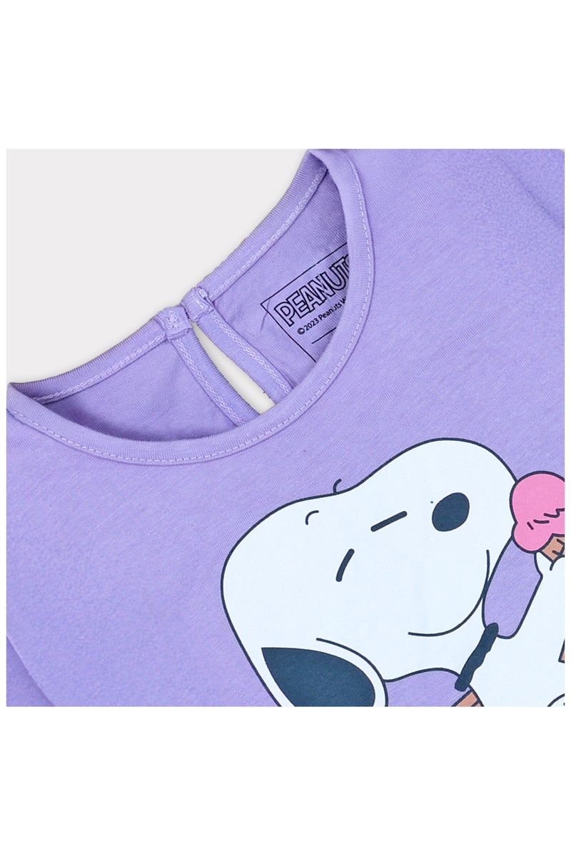 ترو كير بيجاما كاملة الأكمام للبنات بشخصيات الفول السوداني لنتناول الآيس كريم - Image 4