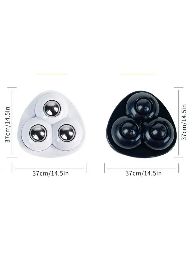 White Universal No Drill Caster Wheels 16pcs Heavy Duty Swivel Furniture Casters - Image 5