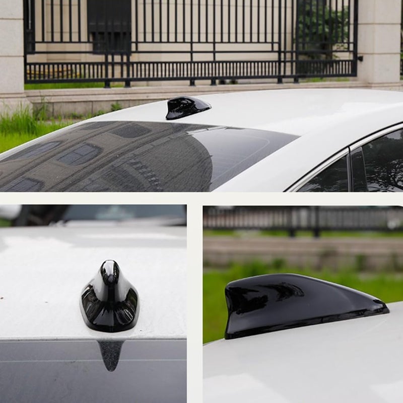 AOKIO Exterior Antenna Toppers Car Shark Fin Cover Decoration Trim for Honda Accord Accessories 2018 2019 2020 2021 2022 (Glossy Black) - Image 4