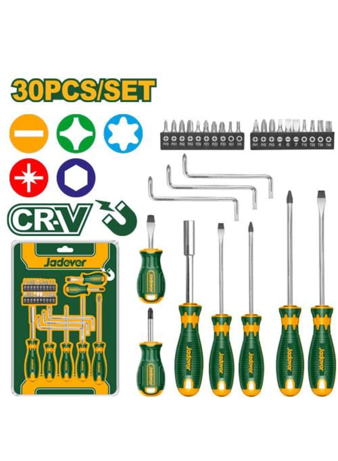 jadever 30 Pcs screwdriver set JDSS1430