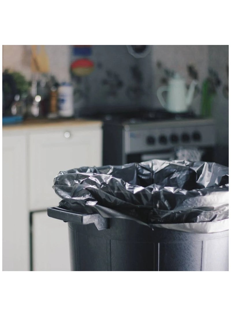SKP Plastic 50 Gallon Trash Bags Large Size (50 Bags)  - Image 2