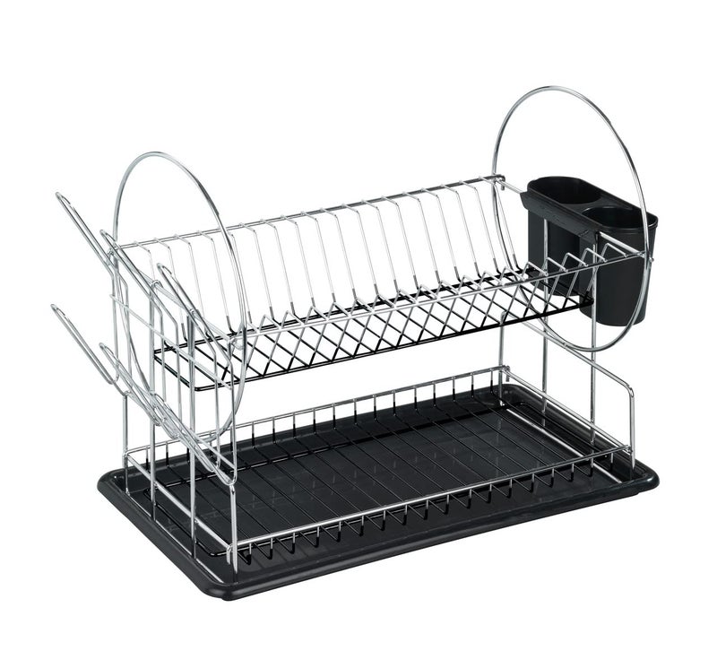 WENKO 2372100 Dish rack Premium DuoMetal chrome plated 50 x 36 x 24 cm Chrome