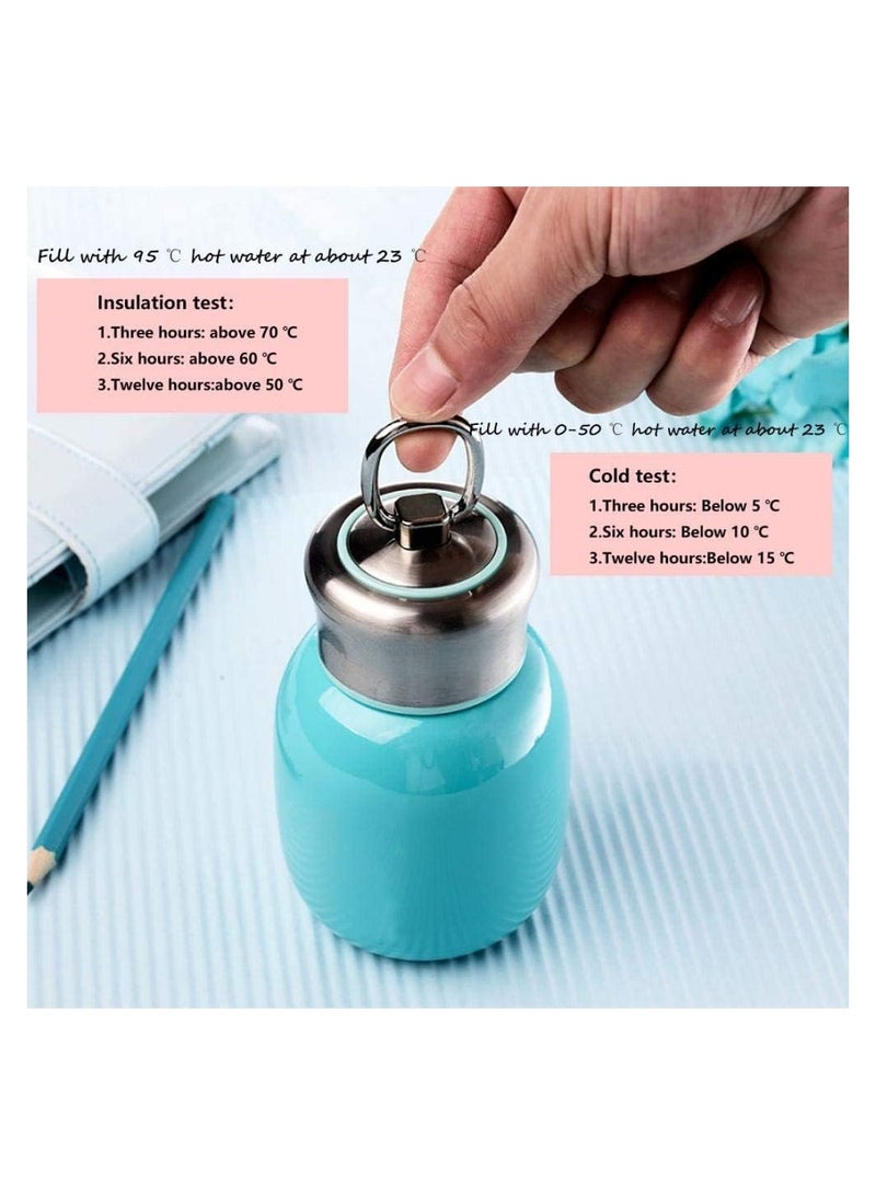 Zikra Mini Insulated Water Bottles, 200ml/7oz Stainless Steel Water Bottle Small Portable Water Bottle Tumbler Vacuum Cup for Boys, Girls, School, Office, Camping,  Mini Sport Thermo (Teal) - Image 4