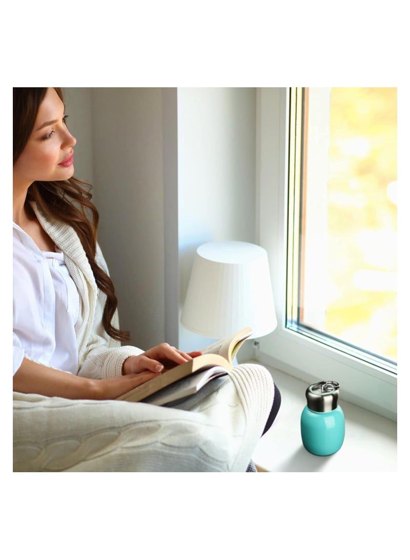 Zikra Mini Insulated Water Bottles, 200ml/7oz Stainless Steel Water Bottle Small Portable Water Bottle Tumbler Vacuum Cup for Boys, Girls, School, Office, Camping,  Mini Sport Thermo (Teal) - Image 2