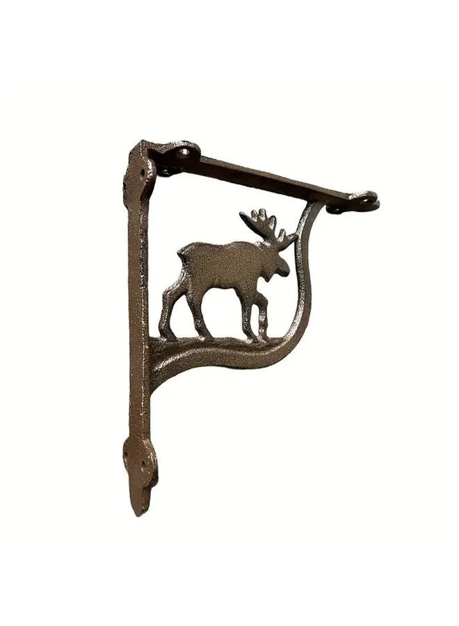 Cast Iron Deer Shaped Shelf Bracket 7.2x7.09 Inch Wall Mounted Floating Shelf Support - Image 5