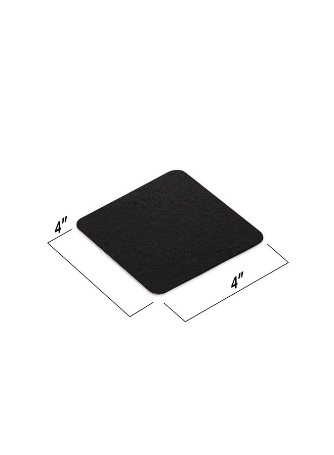 MT Products Black Square Drink Coasters 4" - Disposable Drink Absorbent (Pack of 50) - Made in the USA - Image 2