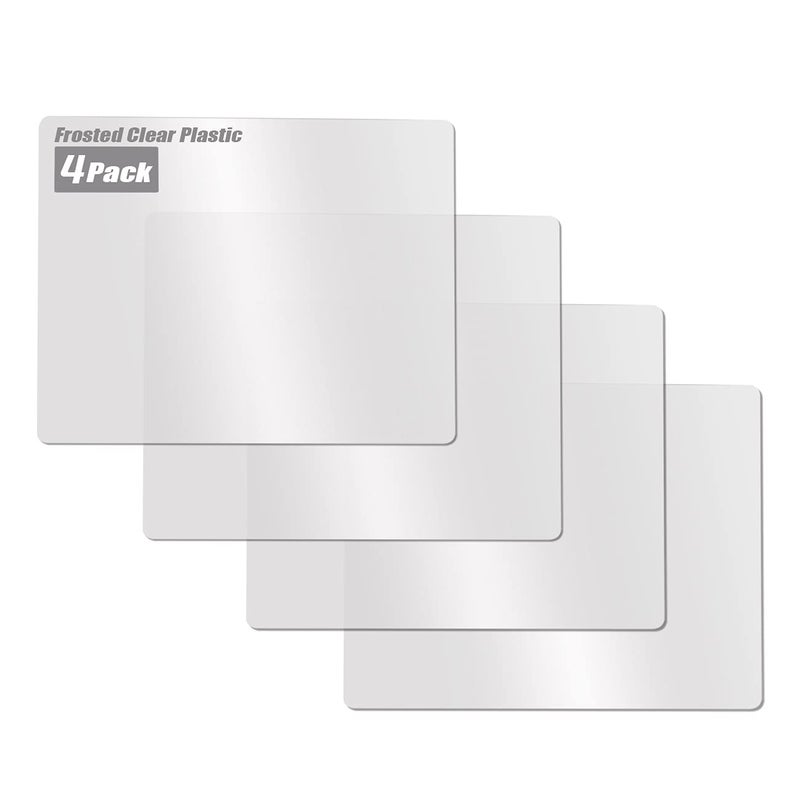 Fotouzy Flexible Plastic Cutting Boards for Kitchen, 4 Frosted Clear Cutting Mats 15 x 12 In, BPA-Free, Non-Porous, and Dishwasher Safe, Set of 4 - Image 1