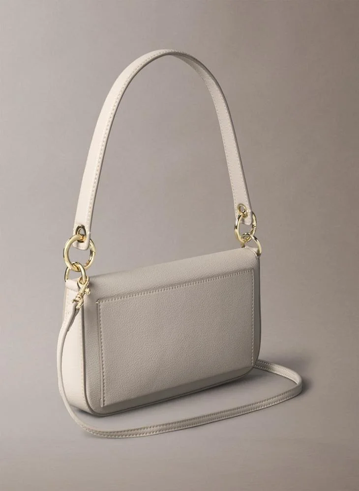 Calvin Klein Jeans Logo Detailed Flap over Shoulder Bag