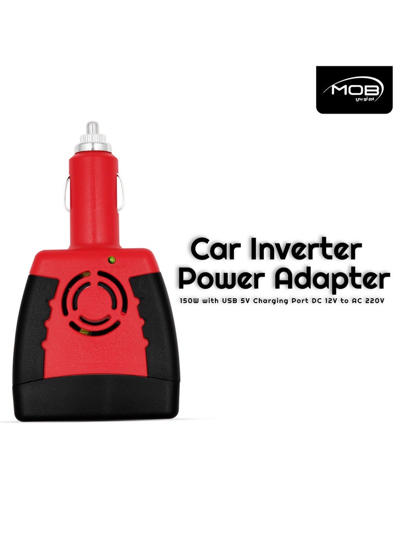 Car Inverter Adapter 150W with USB 5V Charging Port Power Inverter DC 12V to AC 220V - pzsku/ZC7EEB420F82F65BA7A48Z/45/_/1715261333/4ecfbbf0-0386-4ca2-bbde-432fca739fe4