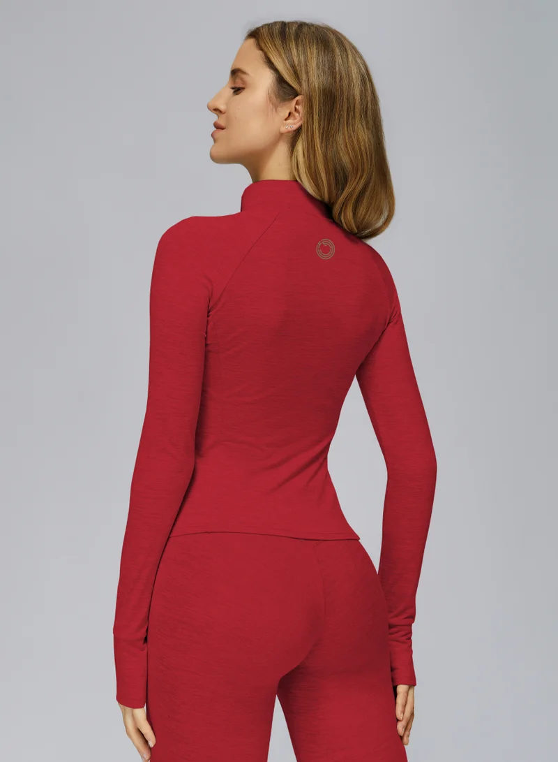 كون.يوغا Fitted High-Neck Jacket