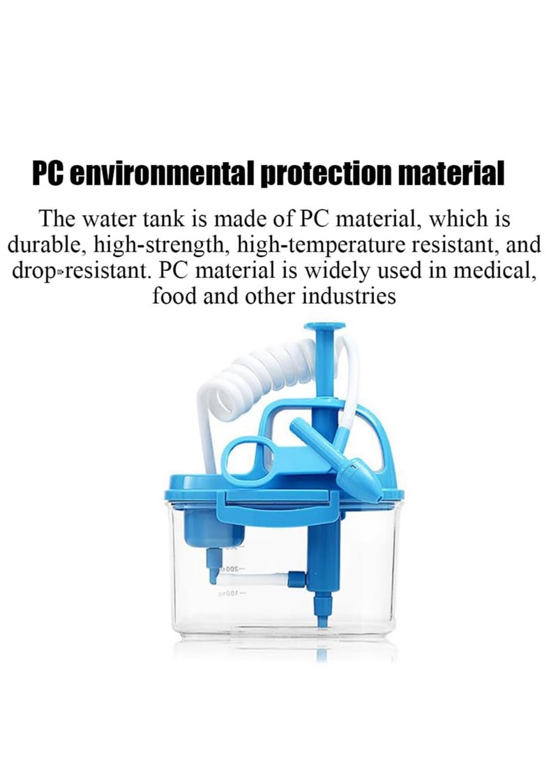 Hihonor Manual Nasal Irrigator, Nasal Wash Sinus Rinse Kit, Dual Mode Nozzles, Water Pressure Is Strong and Gentle, 300ml Water Tank, Suitable for Adults and Children - Image 3
