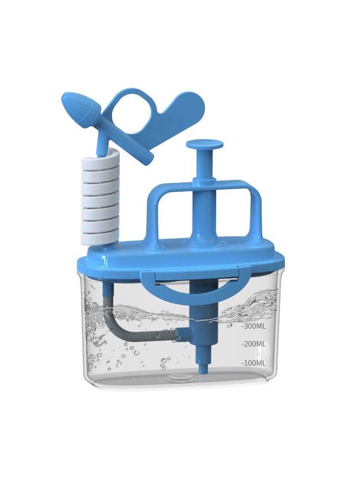 Hihonor Manual Nasal Irrigator, Nasal Wash Sinus Rinse Kit, Dual Mode Nozzles, Water Pressure Is Strong and Gentle, 300ml Water Tank, Suitable for Adults and Children - Image 1