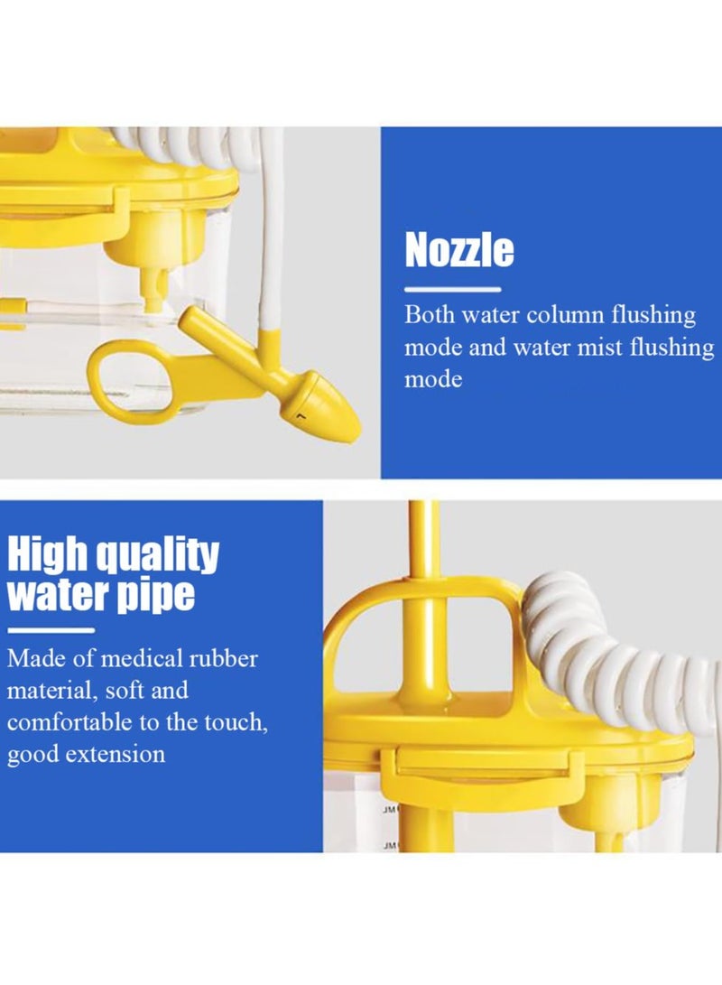 Hihonor Manual Nasal Irrigator, Nasal Wash Sinus Rinse Kit, Dual Mode Nozzles, Water Pressure Is Strong and Gentle, 300ml Water Tank, Suitable for Adults and Children - Image 5