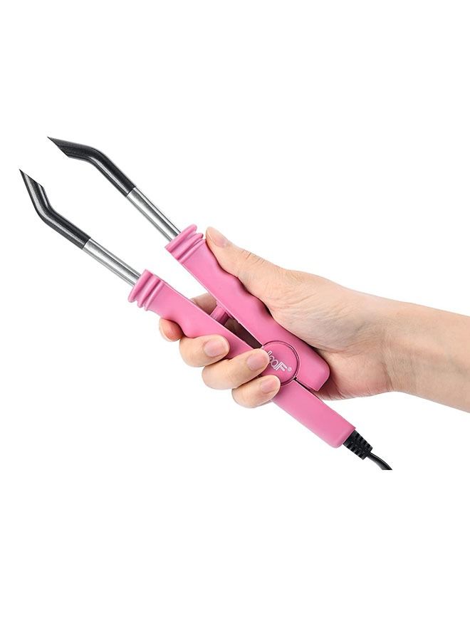Loof Hair Extension Iron Treatments for Professional Salon Equipment Pink