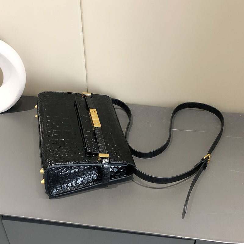 Yangshulin Manhattan Baguette Bag Shoulder Crossbody Commuting Bag Fashion Retro High-Quality Texture Women'S Bag - Image 4