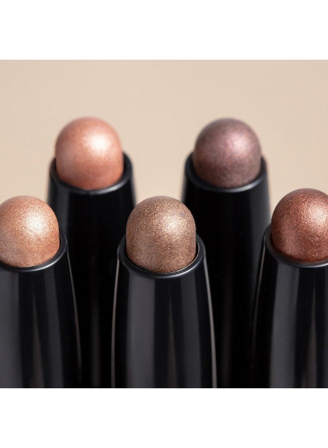 Lune+Aster Dawn to Dusk Cream Matte Eyeshadow Stick - Brushed Terracotta - Richly pigmented cream eyeshadow sticks deliver long-lasting color that defines and highlights eyes. - Image 4
