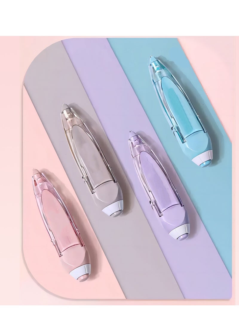 SYOSI 6 in 1 Refillable White Out Correction Tape Set, 4 Retractable White Out Tape Pens with 2 Replacement Whiteout Tape for School Office Supplies, 0.2 X 236 Inch - Image 1