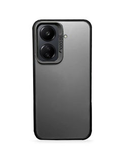 Wtech Silicone With Translucent Back Raised Lips Camera Protection Case Cover For Xiaomi Redmi 13C 4G 2023 / Xiaomi Poco C65 4G 2023 Black  - Image 2
