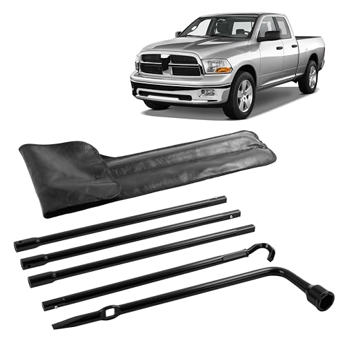 Xongjojo Spare Tire Tool Kit with Spare Tire Jack Handle and Wheel Lug Wrench Compatible with 2003-2021 Ram 1500 2019 Ram 1500 Classic 2020-2021 Gladiator Spare Tire Removal Tool Kit - Image 1