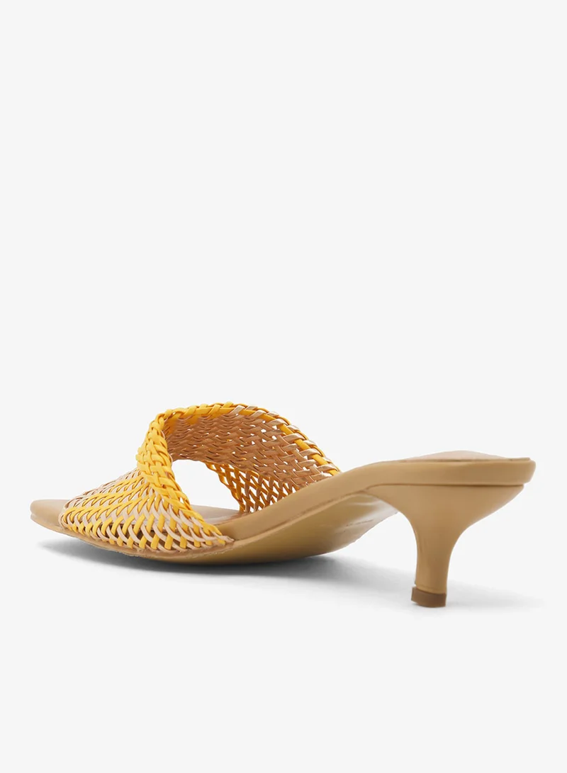 Ginger yellow Heeled Sandals for Women | Best Price UAE