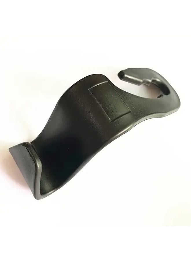 Black 2pcs Heavy Duty Car Seat Back Hooks Multi Functional Storage Clips Vehicle Organizer - Image 3