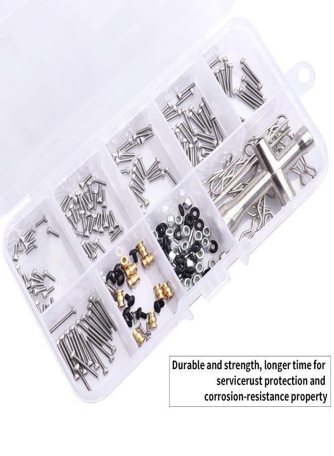 FriHobby 276Pcs RC Screw Kit RC Repair Tool Set for Hardware Fasteners for Axial SCX24 1/24 RC Crawler Truck Deadbolt C10 Jeep Betty - Image 3