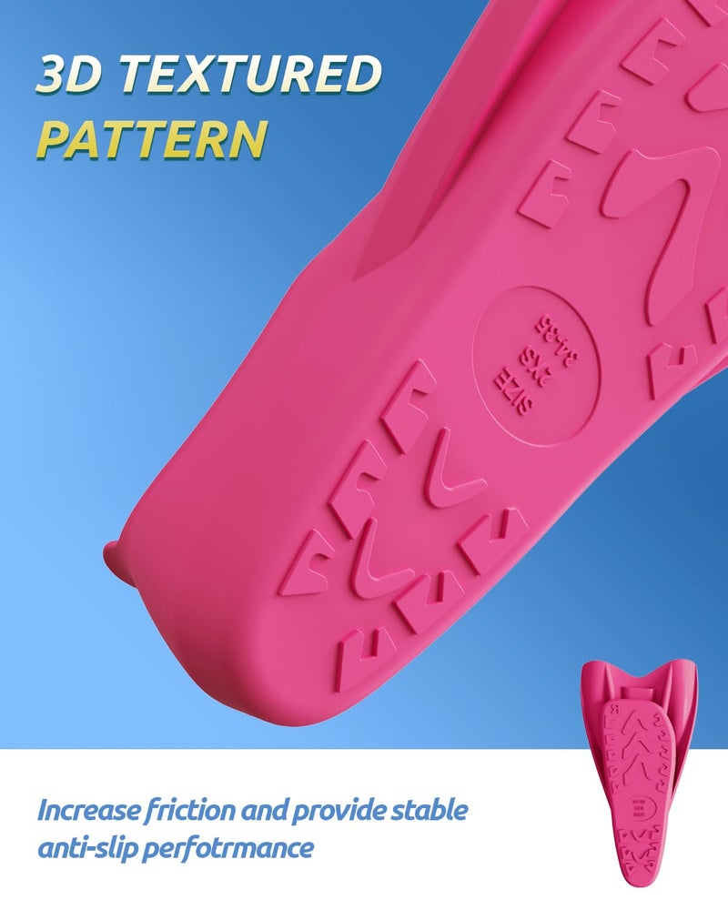 W WSTOO Streamlined Training Short Swimming Flippers in Silicone for Kids Adults Men and Women for Swimming Snorkeling and Diving - Image 4