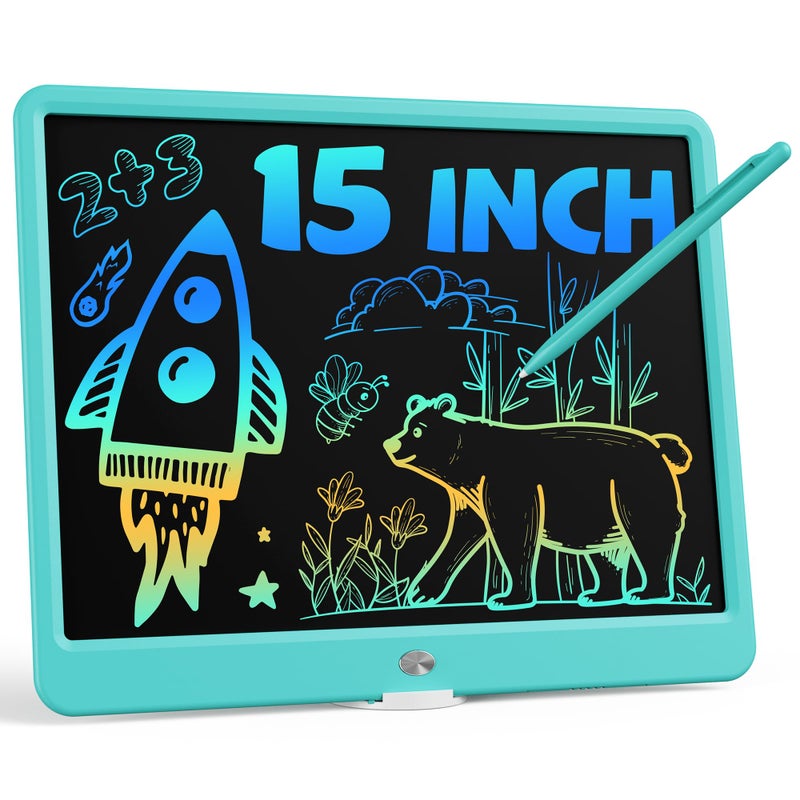 Bravokids 15 Inch LCD Writing Tablet for 3 Year Olds  Electronic Drawing Pad and Doodle Board as Educational Birthday Gifts for Girls and Boys Blue - Image 3