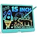 Bravokids 15 Inch LCD Writing Tablet for 3 Year Olds  Electronic Drawing Pad and Doodle Board as Educational Birthday Gifts for Girls and Boys Blue - Image 2