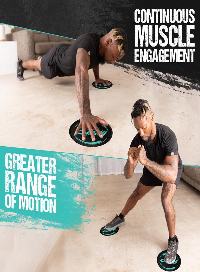 Gliding Discs for Working Out - Exercise Sliders for Hardwood Floors 1 Pair Black, Authentic Workout Sliders Disc for Full Body Resistance Workout, Includes 4 Streaming Video Workouts - Image 5