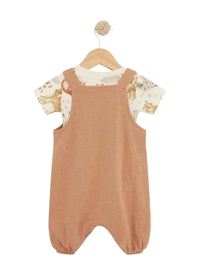 أطفال وأكثر Babies & More Newborn Boys Multicolor Dungarees