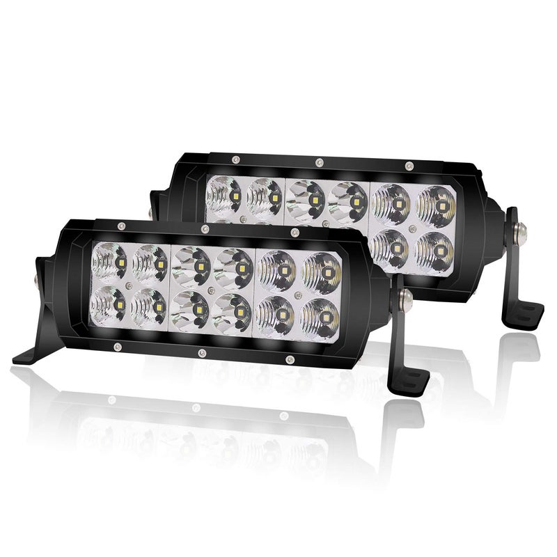 4WDKING 8 Inch LED Light Bar IP68&IP69K Waterproof LED Driving Light 60W Flood and Spot Combo Off Road Work Light Truck Fog Lamp for Truck Cars ATV UTV Boat - Image 2