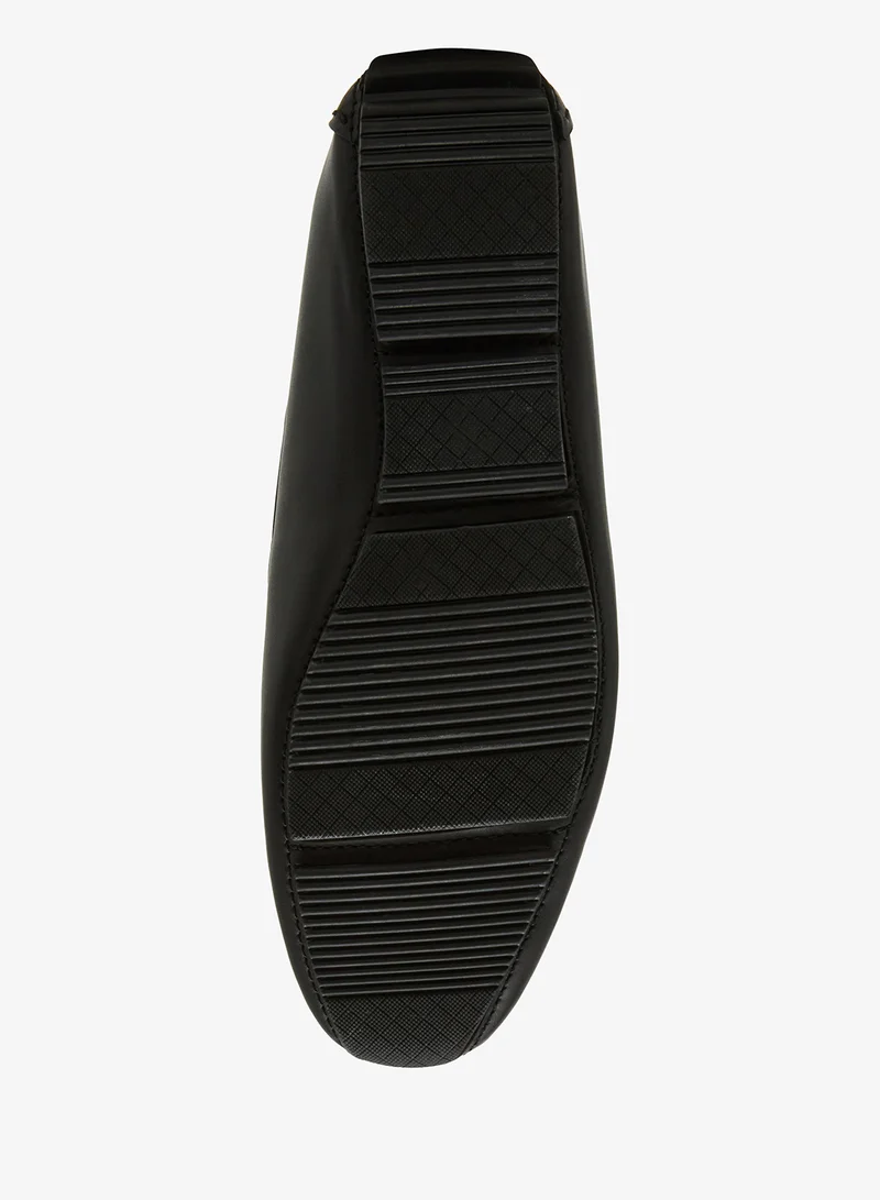 Steve Madden BLACK LEATHER Evaristo Formal Loafers for Men | Best Price UAE
