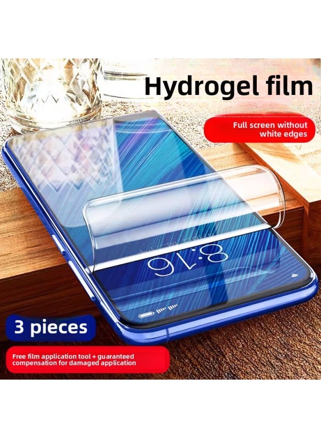 Tempered Water Film For Vivox27 X30Pro Full Screen Coverage Vivix30 Mobile Phone Por Soft Film For Vovix-Colour:[ultra-clear] Imported Hydrogel★No White Edges [3 Pieces] Free Film Artifact-Size:vivo X27 Pro