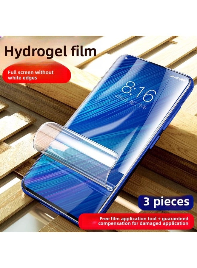 Tempered Water Film For Vivox27 X30Pro Full Screen Coverage Vivix30 Mobile Phone Por Soft Film For Vovix-Colour:[ultra-clear] Imported Hydrogel★No White Edges [3 Pieces] Free Film Artifact-Size:vivo X27 Pro