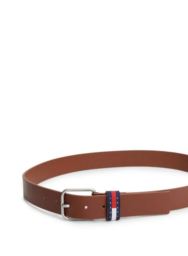 TOMMY JEANS Winter Cognac Logo Hole Allocated Belt for Men | Best Price UAE