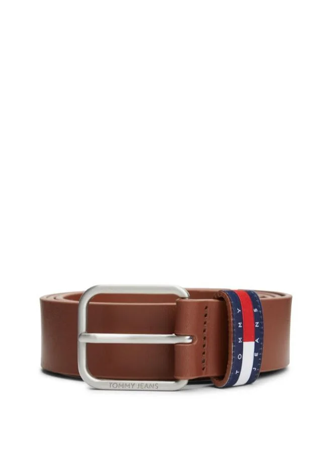 TOMMY JEANS Winter Cognac Logo Hole Allocated Belt for Men | Best Price UAE