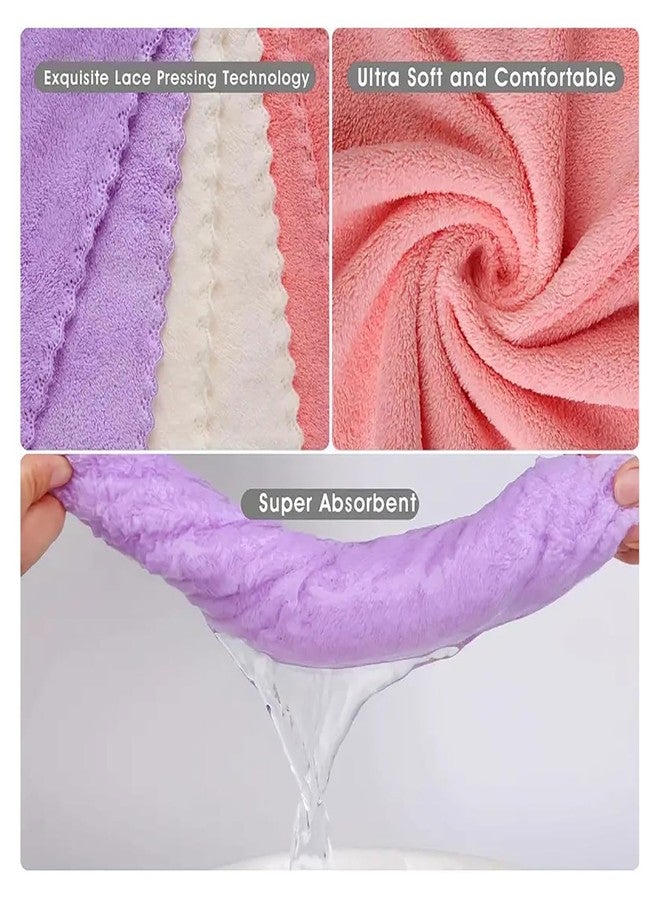 إم إف مناشف وجه ناعمة من MF® مكونة من 12 قطعة للنساء والأطفال والرضع | منديل منشفة من الألياف الدقيقة فائقة الرقة | حجم صغير 25 × 25 سم | منشفة يد ناعمة وفائقة الامتصاص للأطفال. - Image 3