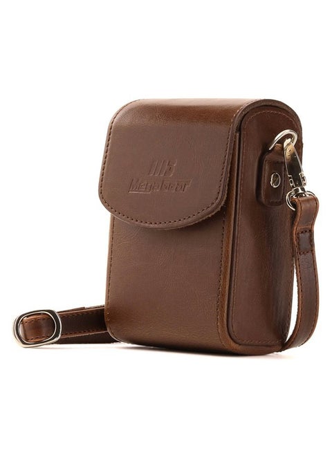 Leather Camera Case with Strap Compatible with Canon PowerShot G7 X Mark III, G7 X Mark II, G7 X,Dark Brown
