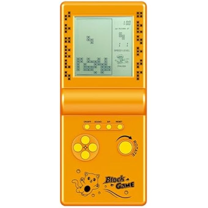 NOSTALGIC DICE GAME CONSOLE, LARGE SCREEN, BUILT-IN RETRO 999 IN 6 BLOCK GAME, INDOOR/OUTDOOR, HANDHELD CONSOLE, PORTABLE ELECTRONIC BRICK GAMES, KIDS/STUDENTS/FRIENDS - Image 1