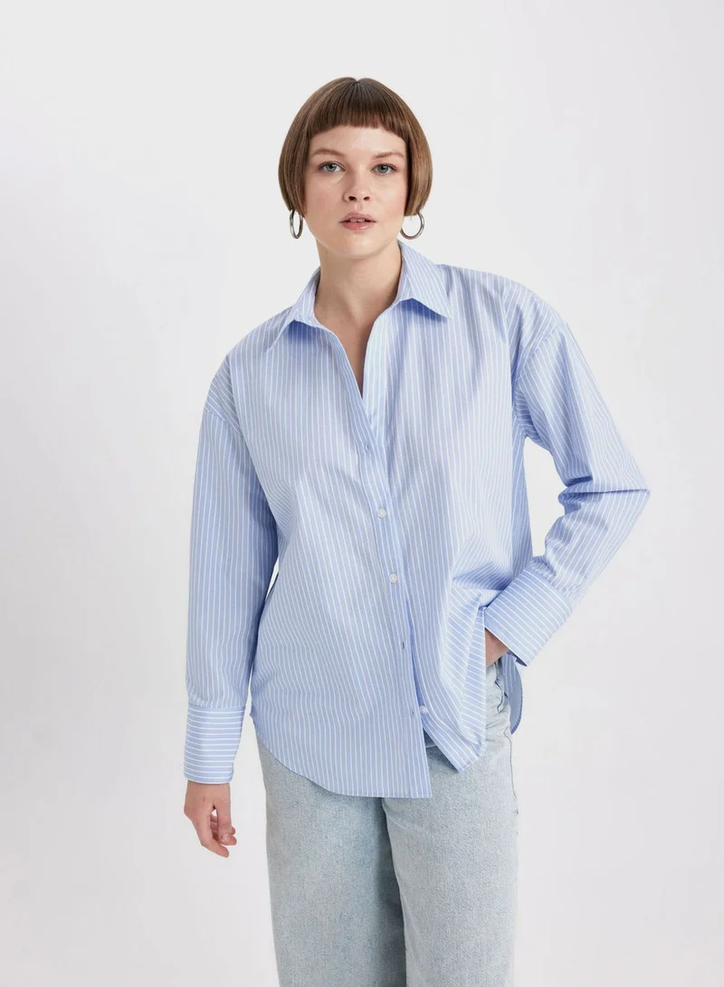 DeFacto Woman Oversize Fit Long Sleeve Shirt
