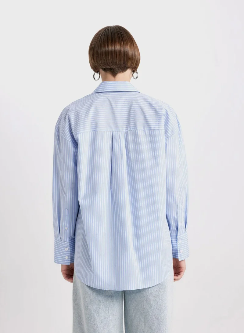 DeFacto Woman Oversize Fit Long Sleeve Shirt