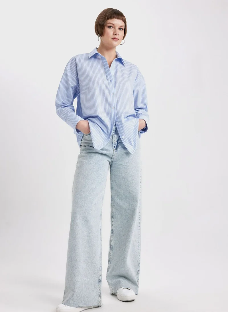 DeFacto Woman Oversize Fit Long Sleeve Shirt