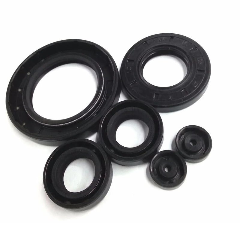 Rubber Oil Seal, Oil Seal, Double Lip TC Shaft with Garter Spring Multiple Sizes Pack of 2 - Image 1