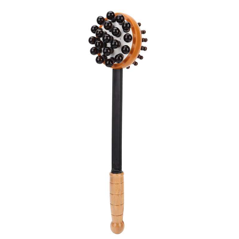 Handheld Massage Hammer 17.32 X 4.33 X 3.94 In Wood Color - Deep Tissue Back Massager for Gym Recovery Office Wellness Stress Relief - Image 3