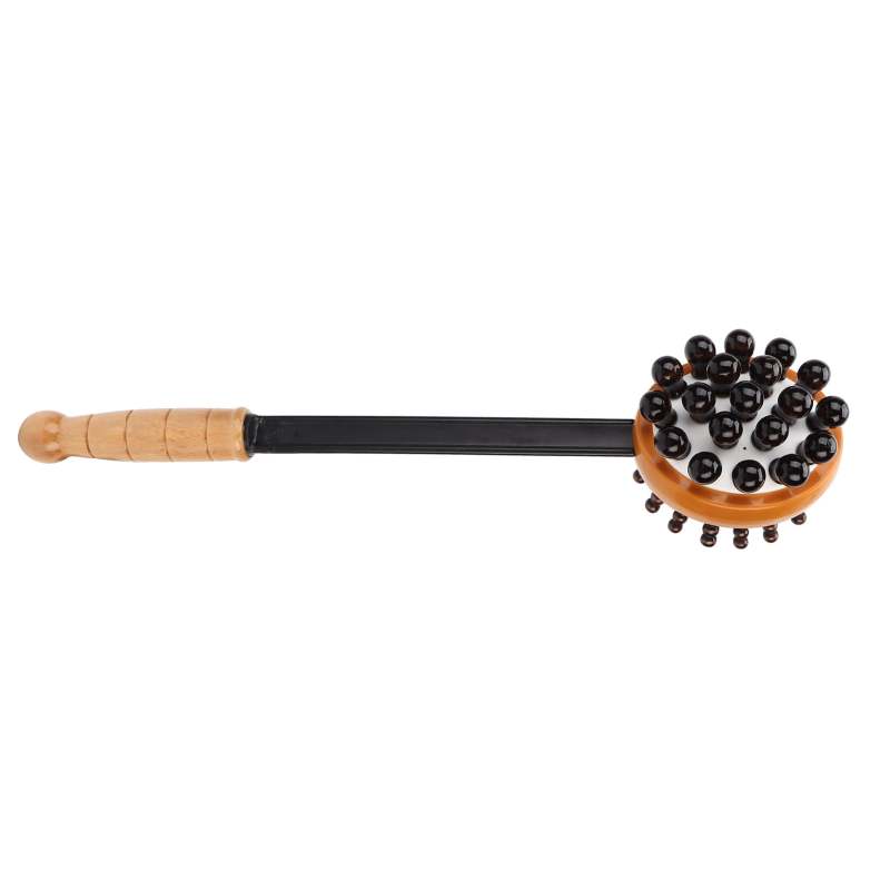 Handheld Massage Hammer 17.32 X 4.33 X 3.94 In Wood Color - Deep Tissue Back Massager for Gym Recovery Office Wellness Stress Relief - Image 5