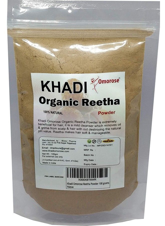 KHADI Omorose Reetha Powder For Hair 100 Grams - Image 2