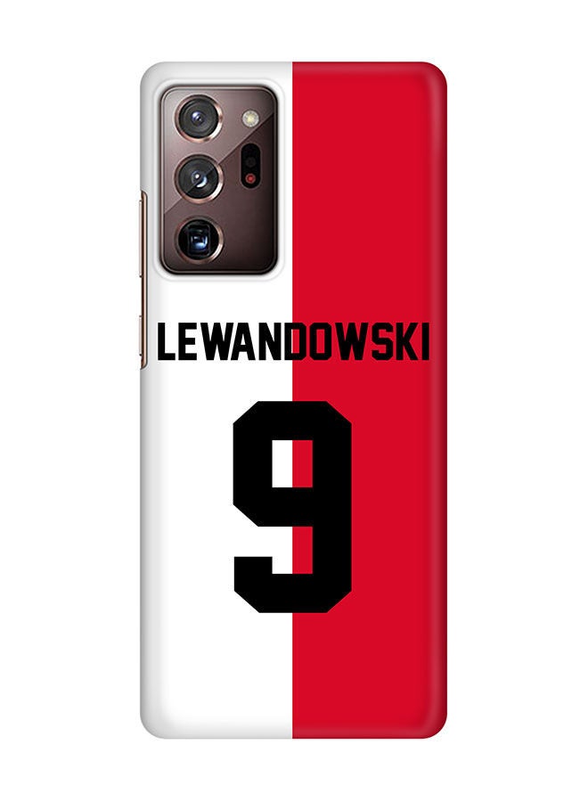 Stylizedd Slim Cover for Samsung Galaxy Note20 Ultra Case Snap Classic Series Mobile Cover Hard PC Shield Matte Finish Print -Poland-Player-Lewandowski - Image 1