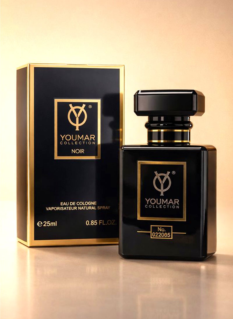 يومار عطر أنيق للنساء من مجموعة يومار نوار رقم 2005، 25 مل | أفضل عطر للنساء بنفحات الفانيليا والورد والأناقة الشرقية | عطر يدوم طويلاً للنساء - Image 3