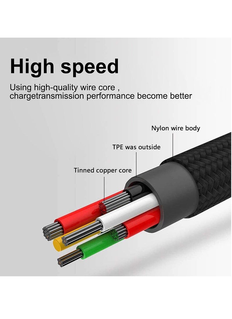 Generic - 5V 2A Type-C Data Charging Cable 1 Meter – Nylon Braided, Fast Charging, High-Speed Data Transfer, Overcurrent & Short Circuit Protection, Compatible with Smartphones, Power Banks, DC272T - Image 1